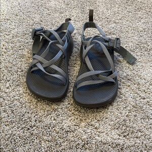 Gray Strappy Sandals